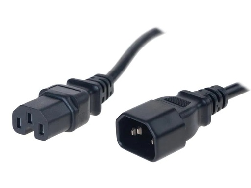 [90199799 1276409] Diggelmann Netzkabel 1 m C15 - C14 Schwarz