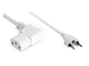 Diggelmann Netzkabel 3 m C13 - T12, seitlich gewinkelt nach rechts