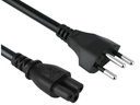 Diggelmann Netzkabel 0.5 m C5 - T12 Schwarz