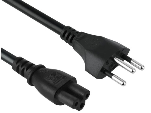 [90199848 1276394] Diggelmann Netzkabel 0.5 m C5 - T12 Schwarz