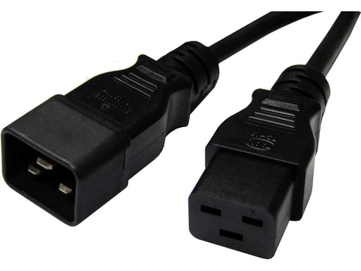 [90200008 1276421] Diggelmann Gerätekabel 0.5 m C19 - C20 Schwarz