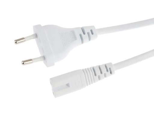 [90200013 1276435] Diggelmann Netzkabel 1 m C7 - T26 Weiss
