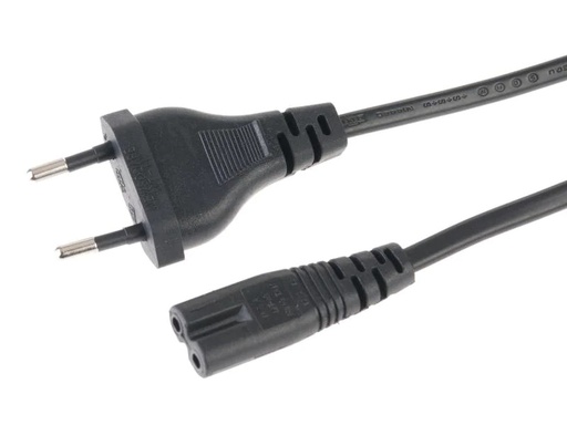 [90200087 1276429] Diggelmann Netzkabel 1 m C7 - T26 Schwarz