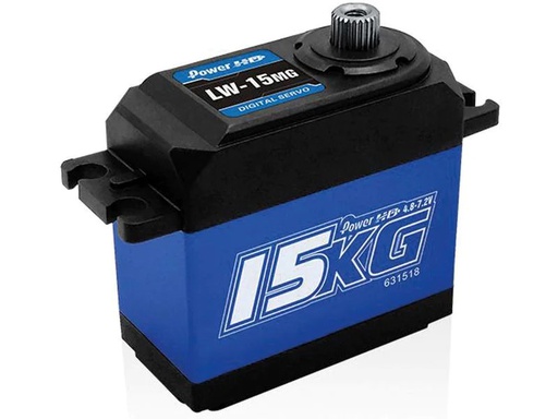 [90200555 1261330] PowerHD Servo LW-15MG, Wasserdicht, 15 kg, Digital HV