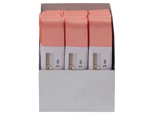 [90030583 640972] GOLDINA Textilband 25 mm x 3 m, Apricot, 1 Stück