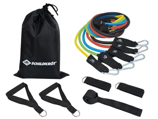 [90200622 1166827] Schildkröt Fitness Fitnessband Expander Resistance Tube (5 pcs.)