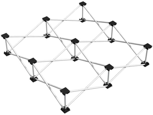 [90200636 1246176] Power Dynamics Spider D750 System-Faltfüsse 100 x 100 x 20 cm Aluminium