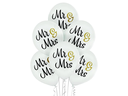 Belbal Luftballon Mr & Mrs Gold/Schwarz/Weiss, Ø 30 cm, 50 Stück
