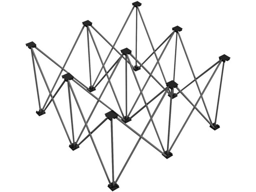 [90200731 1246183] Power Dynamics Spider D750 System-Faltfüsse 100 x 100 x 60 cm Schwarz