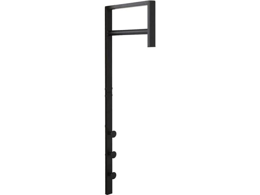 [90200910 1249674] House Nordic Garderobenleiste Trento 30 x 82 cm, Schwarz