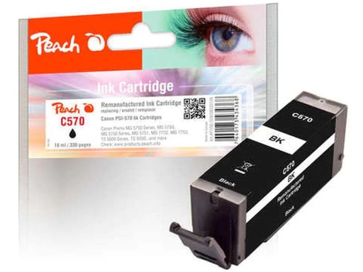 [90030767 664591] Peach Tinte Canon PGI-570BK Black