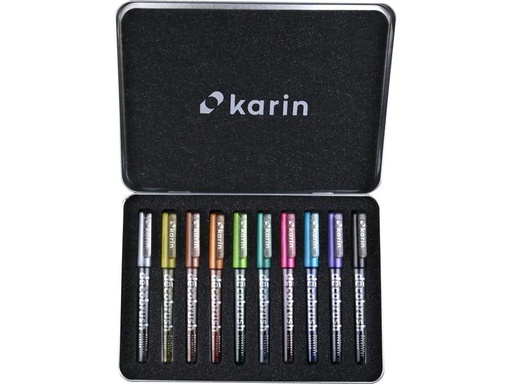 [90201085 1286079] Karin Brushpen Metallic 28Z1 Metallfarben, 10 Stück