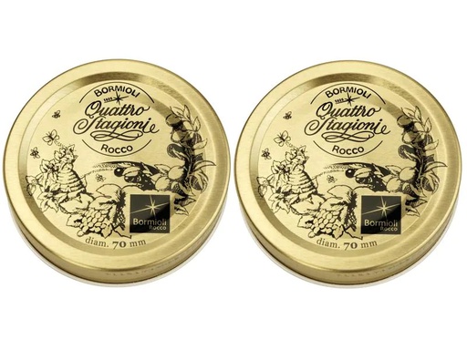 [90201099 1279523] Bormioli Rocco Deckel für Einmachglas Quattro Stagioni 7 cm 2 Stück