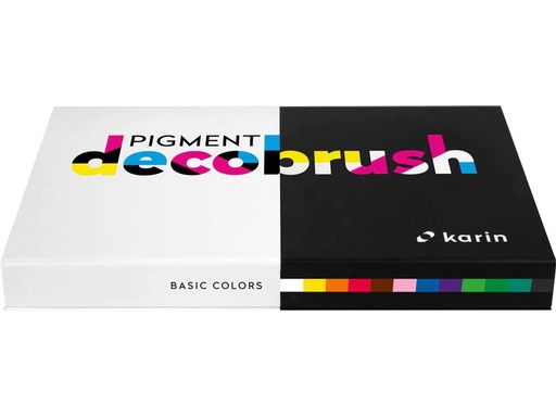 [90201244 1286080] Karin Brushpen Pigment Deco Brush Basic Colours
