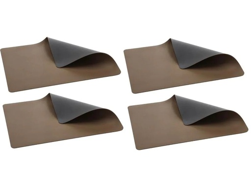 [90201329 1291147] Bitz Tischset 33 cm x 46 cm, 4 Stück, Holz/Titan