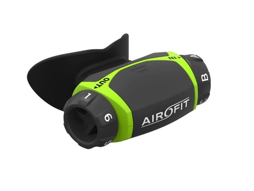 [90201604 1284170] AIROFIT Atemtrainer Active, Schwarz/Lime