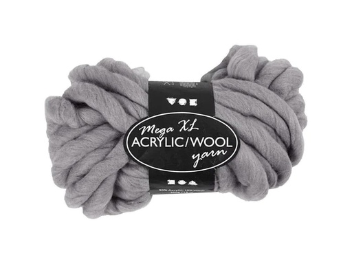 [90030884 700891] Creativ Company Wolle Acryl XL 15 m Grau
