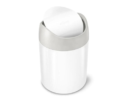 [90201618 1276202] Simplehuman Abfalleimer 1.5 l, Weiss