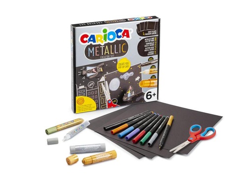 [90201718 1261234] Carioca Fineliner Metallic Creator Set Mehrfarbig, 24er Set
