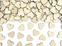 Partydeco Streudeko Herz 2 x 2 cm, 50 Stück, Braun