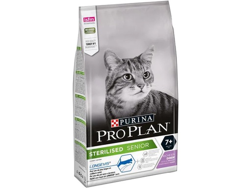 [90201802 1266588] Purina Pro Plan Trockenfutter Steril. Longevis Adult 7+ Truthahn 1.5 kg
