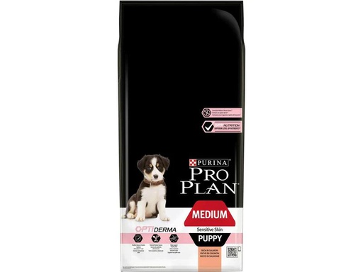 [90201819 1279498] Purina Pro Plan Trockenfutter M Puppy Sensitive Skin Lachs, 12 kg