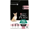 Purina Pro Plan Trockenfutter S/Mini Adult Sensitive Skin Lachs, 3 kg