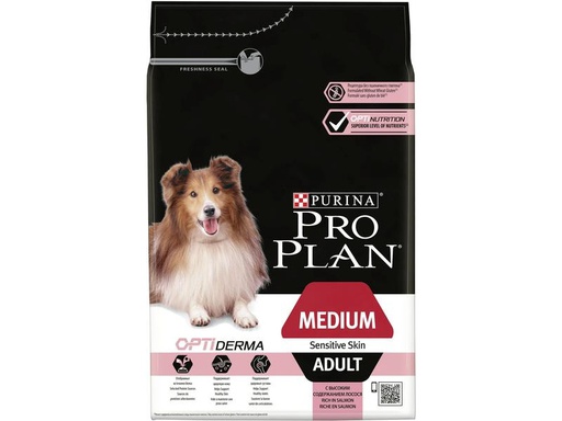 [90201857 1279486] Purina Pro Plan Trockenfutter M Adult Sensitive Skin Lachs, 3 kg