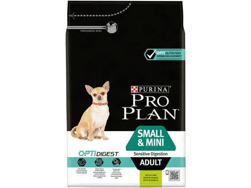 [90201859 1279499] Purina Pro Plan Trockenfutter S/Mini Adult Sensitive Digestion Lamm, 3 kg