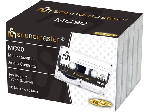 [90030931 1165577] CE Audio-Kassette Soundmaster MC90 5er Pack