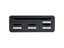 Exacompta Schubladenbox Toolbox mini 4 Schubladen, Schwarz
