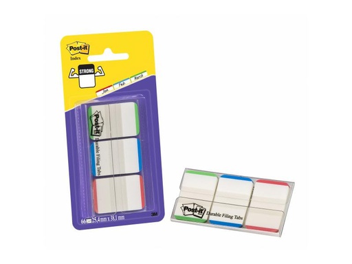[90031141 203338] Post-it Page Marker Index Strong Grün/Blau/Rot, 3 Stück