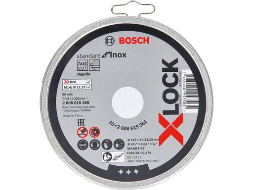 [90202655 1282742] Bosch Professional Trennscheibe gerade X-LOCK Standard for Inox 115 x 1