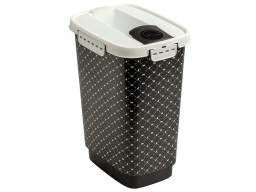[90202658 1286611] Rotho Tierfutterbehälter Flo, 4.1 l, Schwarz / Weiss