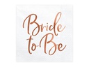 Partydeco Papierservietten Bride to be 33 cm x 33 cm, 20 Stück