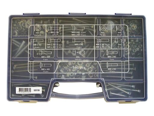 [90031266 850492] ferronorm Metallschrauben Koffer, 560 Stück