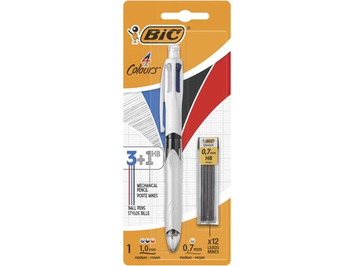 [90031329 912324] BIC Mehrfarbenkugelschreiber 4 Colours 3+1 HB 0.4 mm