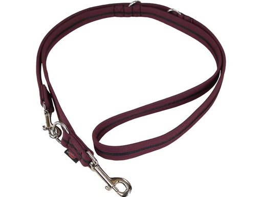 [90202931 1281288] Grossenbacher Hundeleine 180 cm, 25 mm, Schwarz/Bordeaux