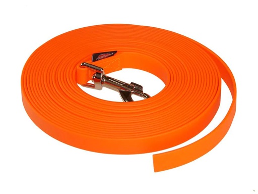 [90202975 1281304] Grossenbacher Schleppleine Biothane, 3 m / 16 mm, Orange