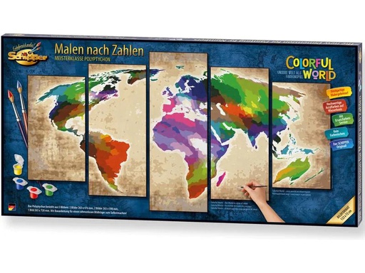 [90203294 1270173] Schipper Malen nach Zahlen Colorful World