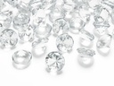 Partydeco Streudeko Diamanten 2 cm, 10 Stück, Transparent