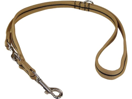 [90203382 1281285] Grossenbacher Hundeleine 180 cm, 25 mm, Schwarz/Beige