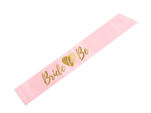 [90203416 1279844] Partydeco Hochzeitsaccessoire Bride to be 75 cm, Rosa/Gold
