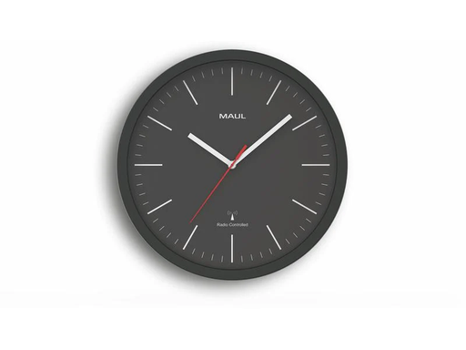 [90203454 1278294] Maul Wanduhr MAULjump Ø 30.5 cm Schwarz