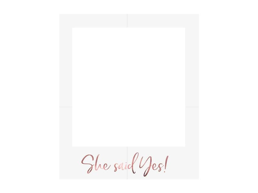 [90203485 1279955] Partydeco Hochzeitsaccessoire Selfie Bilderrahmen She said Yes
