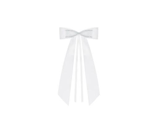 [90203492 1279987] Partydeco Hochzeitsaccessoire Autodeko Schleife Satin 14 cm, Weiss