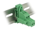 Delock Hutschiene/DIN Rail Terminalblock 2Pin