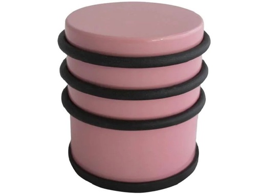 [90203551 1276216] HSI Hermann Schwerter Iserlohn Türsicherung Puck hoch, Edelstahl, Ø 68 mm, Rosa