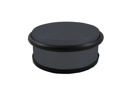 [90203561 1276221] HSI Hermann Schwerter Iserlohn Türsicherung Puck flach, Edelstahl, Ø 95 mm, Anthrazit