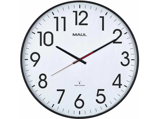 [90203599 1278290] Maul Wanduhr Climb Ø 47 cm Schwarz